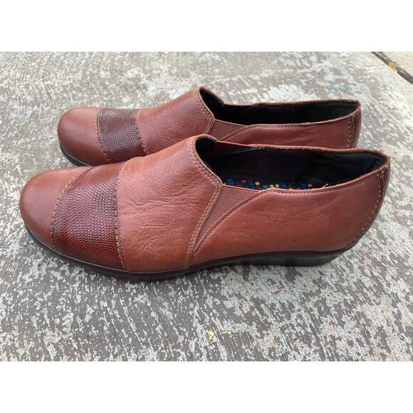 SAS Shoes Nora Slip on Loafer Auburn/Lizard Womens size 9.5 - Picture 1 of 6